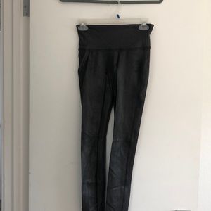 Faux leather leggings